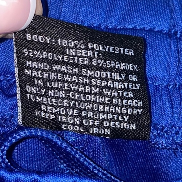 University of Delaware Men’s Blue and Gold Mesh Basketball Shorts - Picture 5 of 10